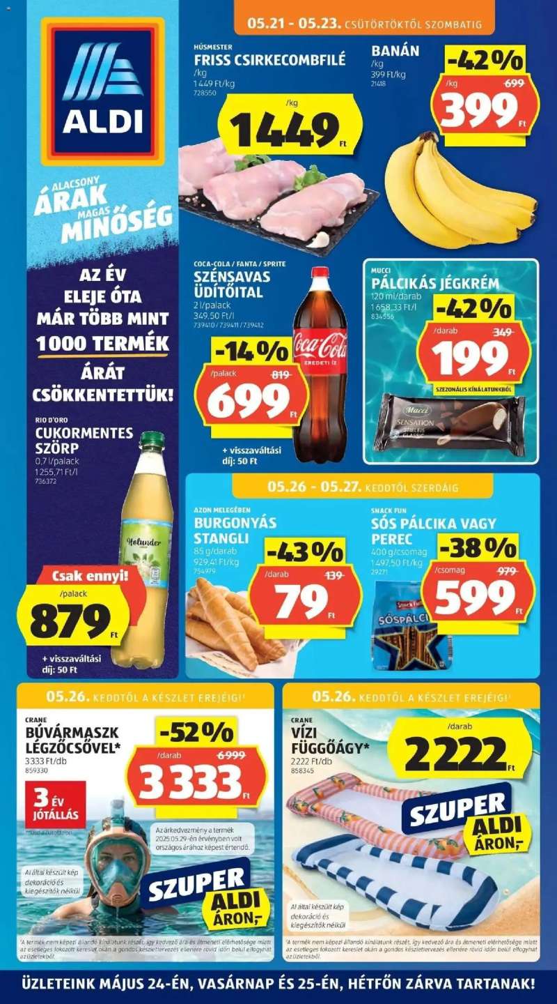 Aldi Aldi aktuális akciós újság 1 oldal