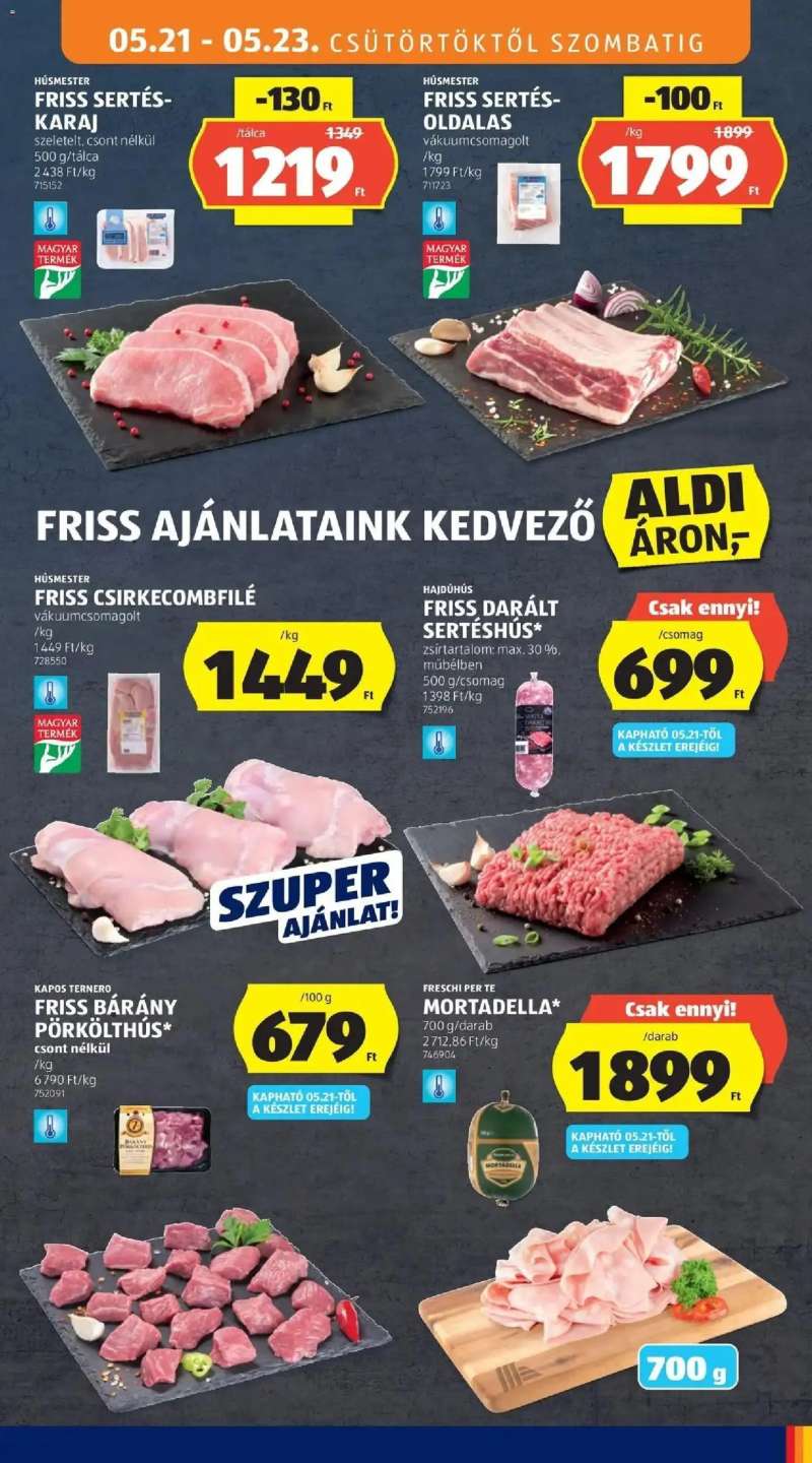 Aldi Aldi aktuális akciós újság 11 oldal