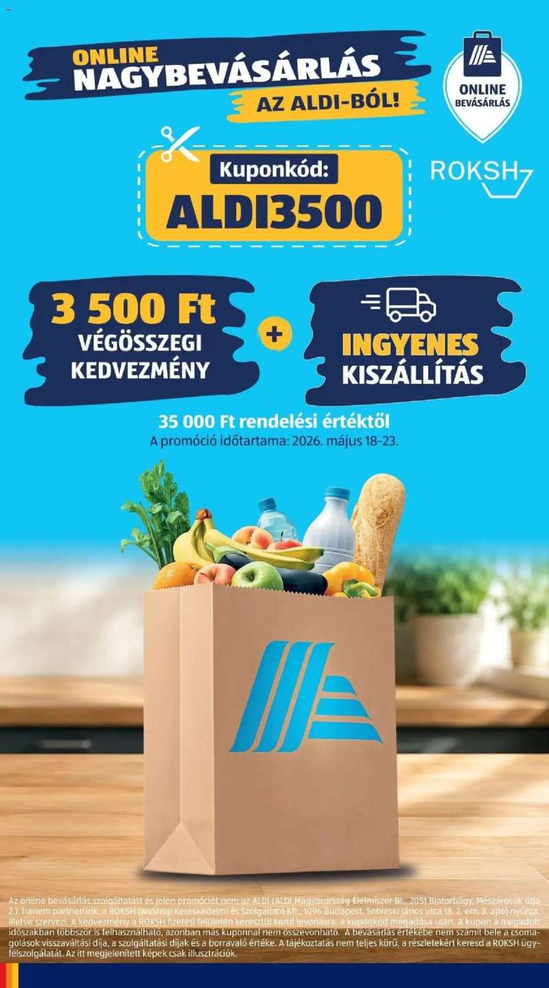Aldi Aldi aktuális akciós újság 22 oldal
