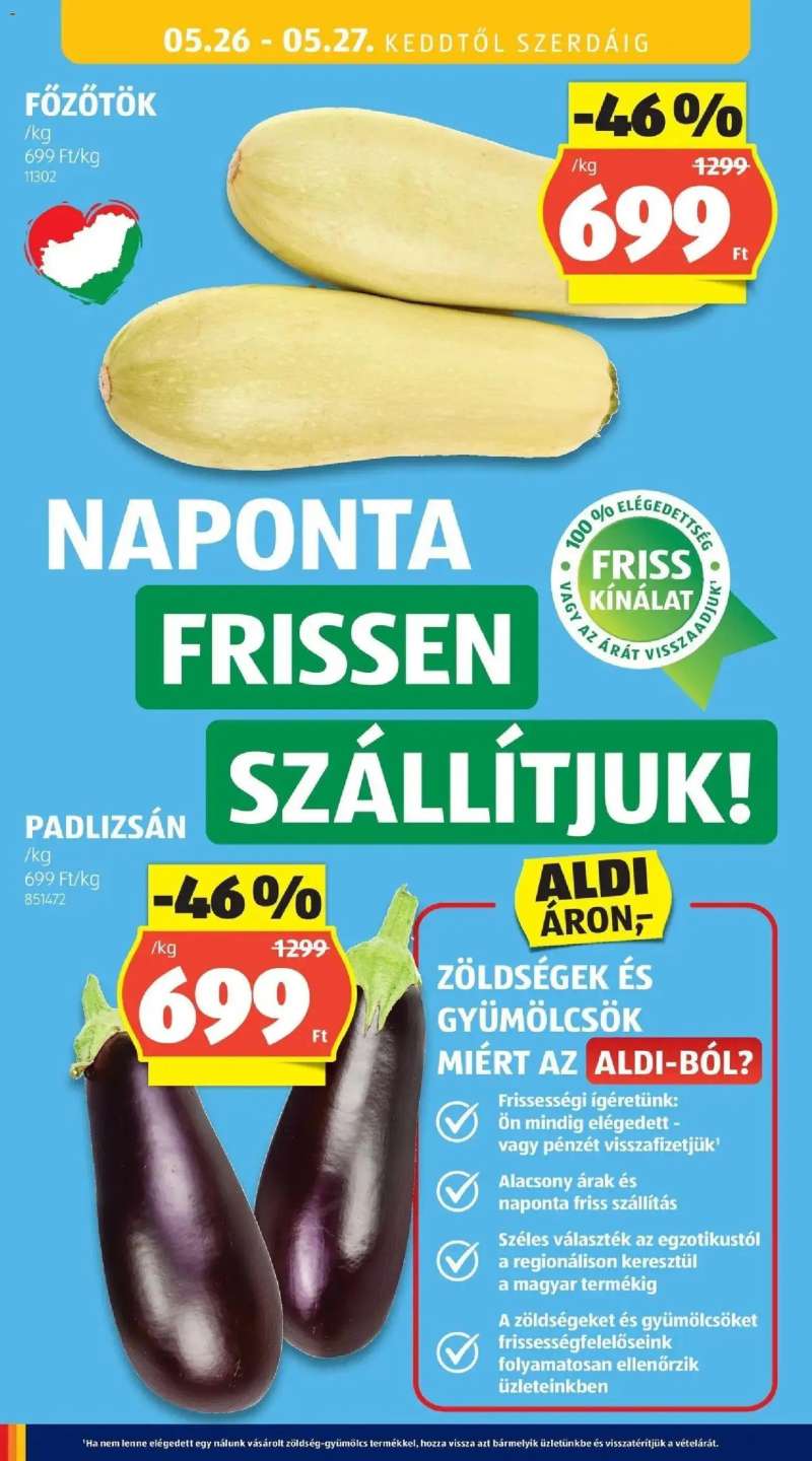 Aldi Aldi aktuális akciós újság 36 oldal