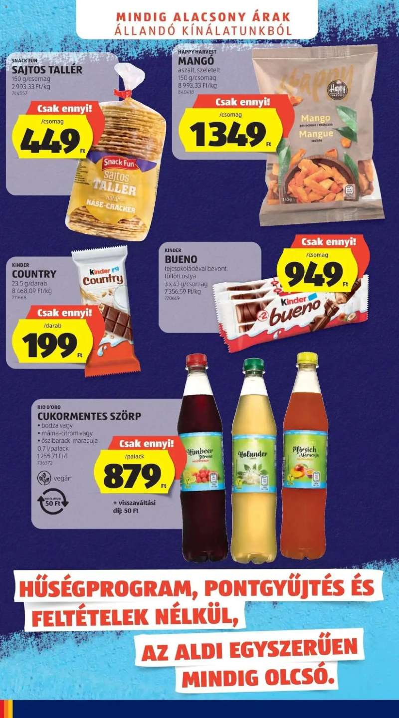 Aldi Aldi aktuális akciós újság 4 oldal