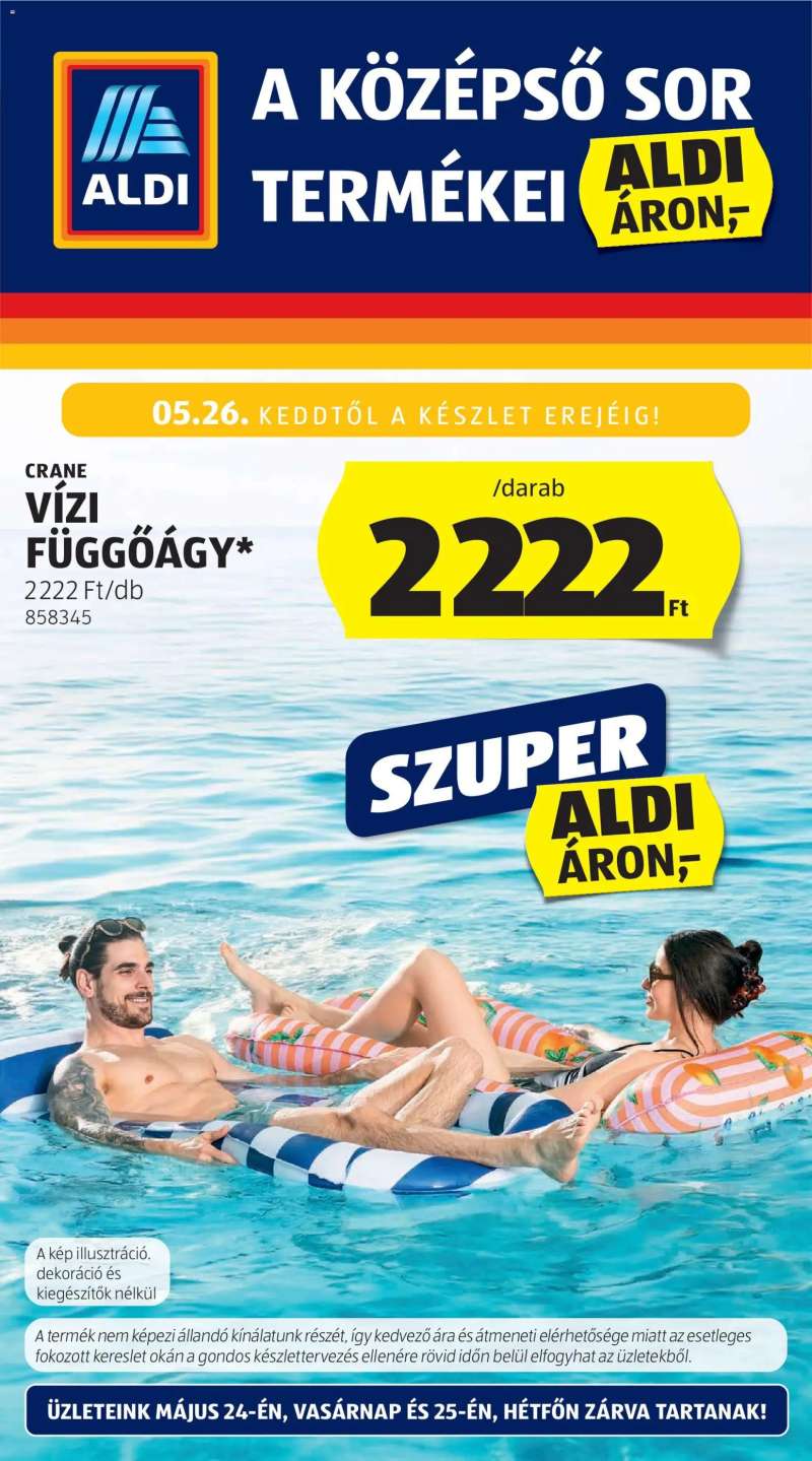 Aldi Aldi Középső sor termékei 1 oldal