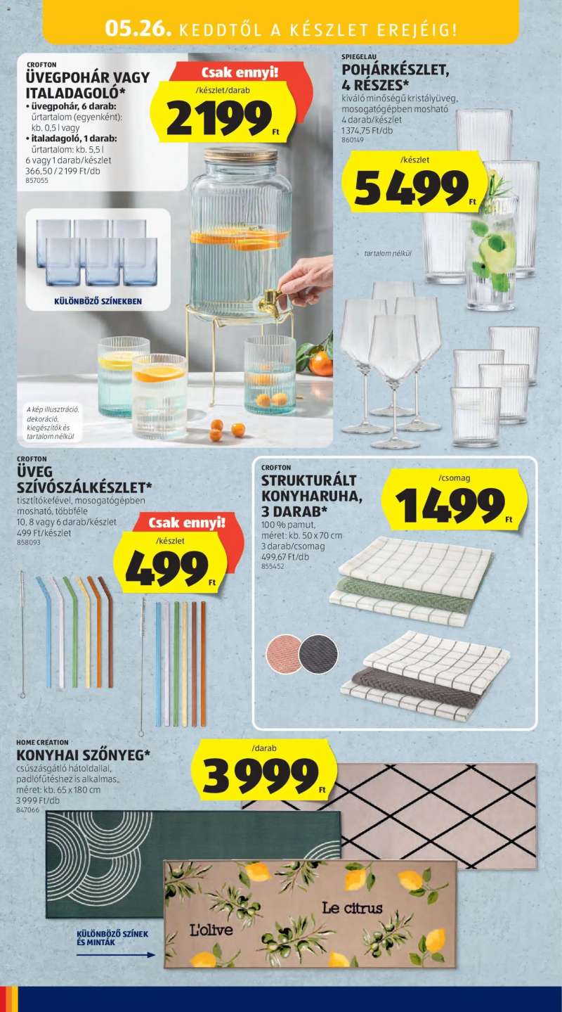 Aldi Aldi Középső sor termékei 12 oldal