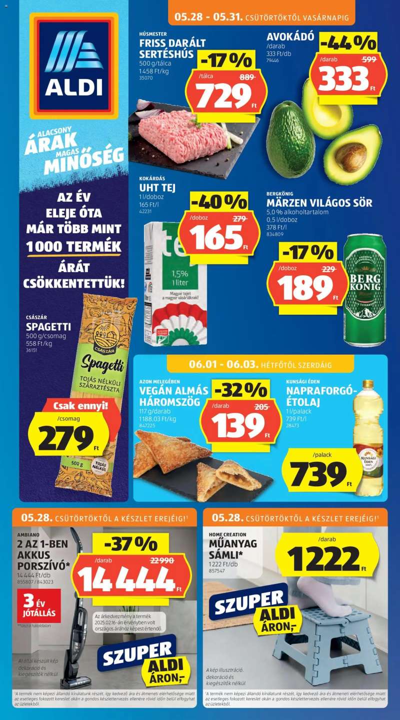 Aldi Aldi akciós újság 1 oldal