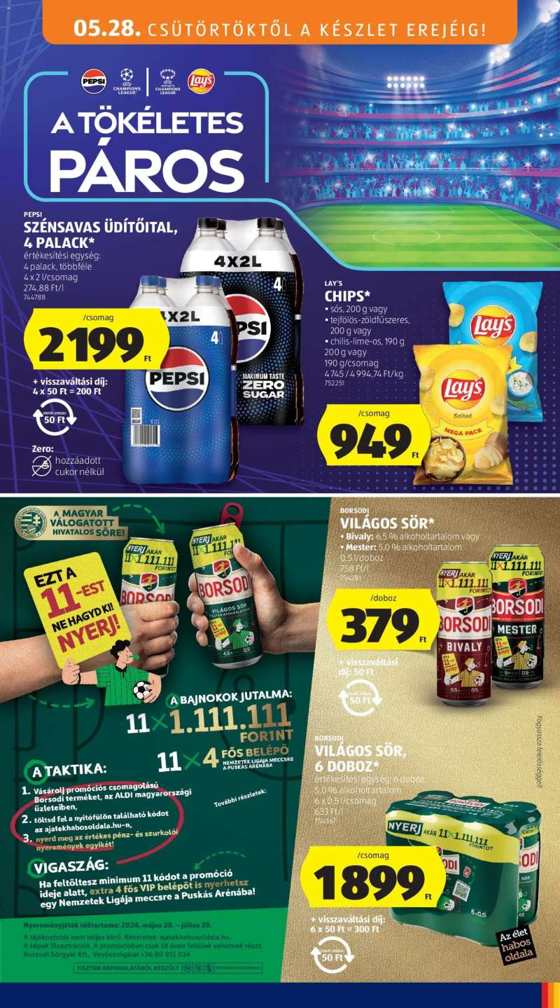 Aldi Aldi akciós újság 21 oldal