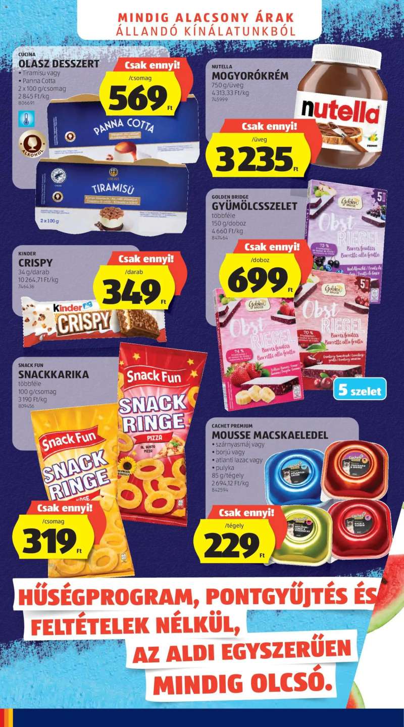 Aldi Aldi akciós újság 4 oldal
