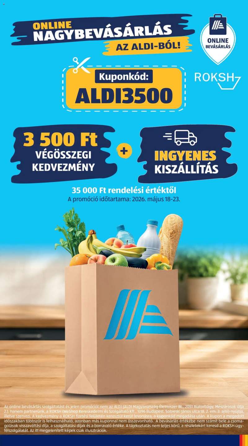 Aldi Aldi akciós újság 5 oldal