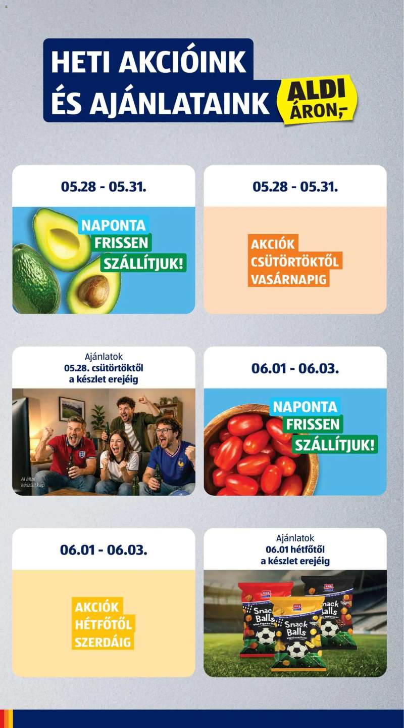 Aldi Aldi akciós újság 6 oldal