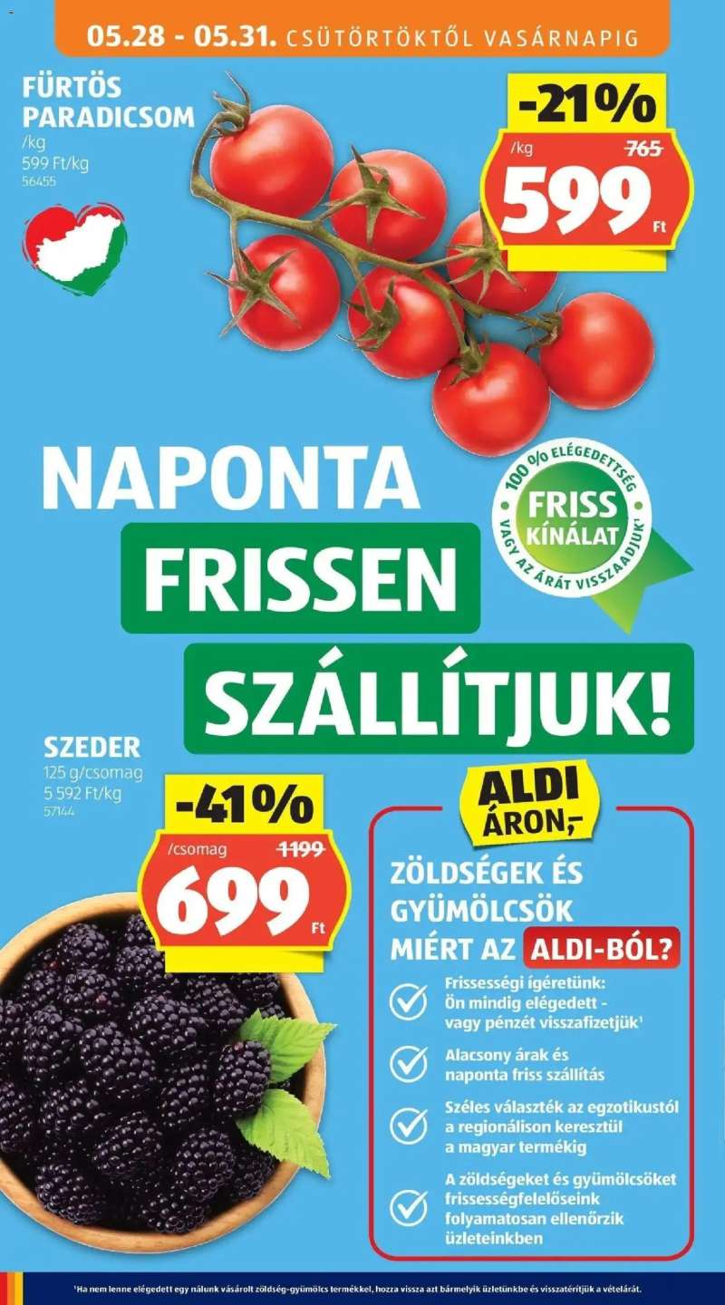 Aldi Aldi aktuális akciós újság 12 oldal
