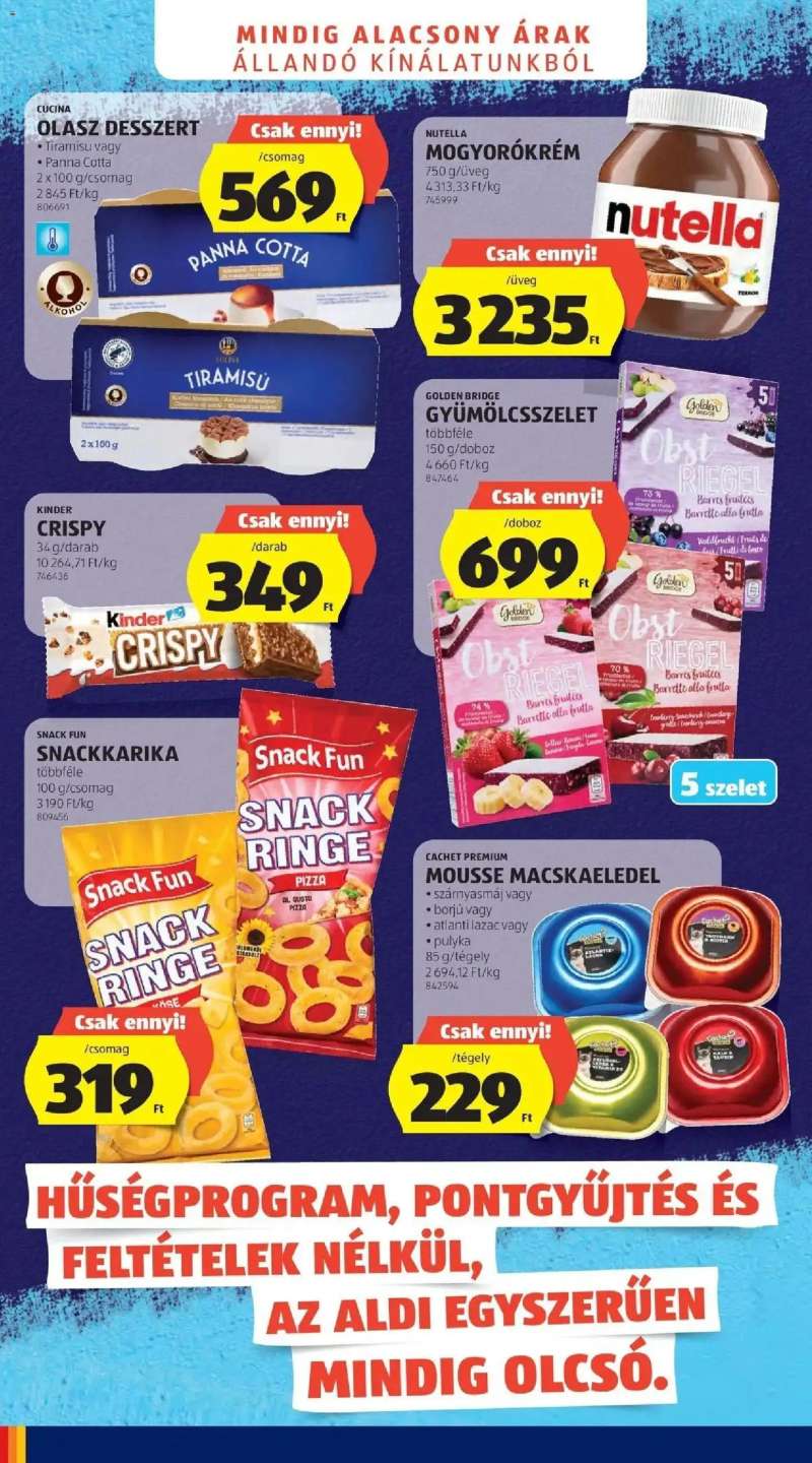 Aldi Aldi aktuális akciós újság 4 oldal