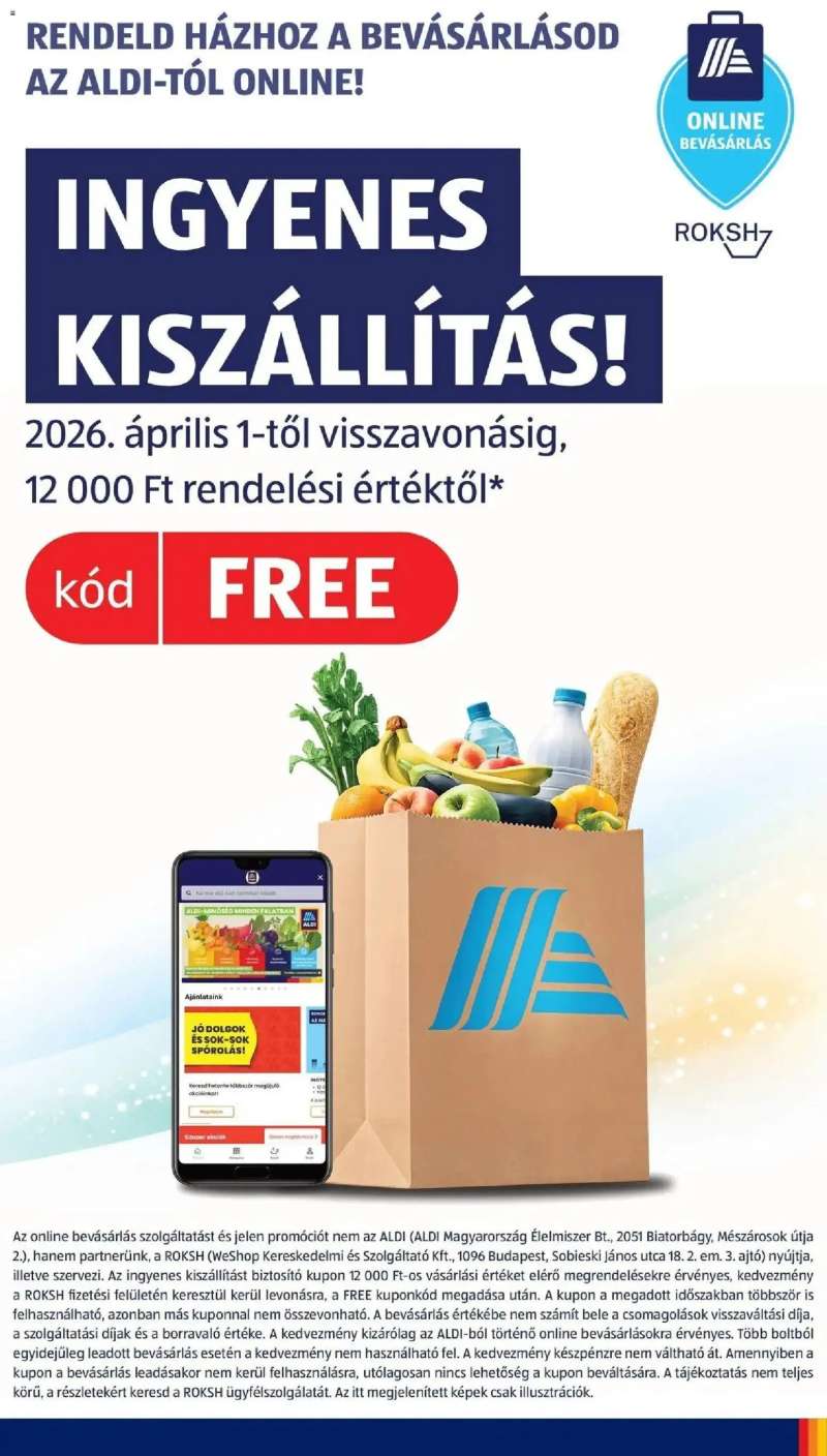 Aldi Aldi aktuális akciós újság 5 oldal