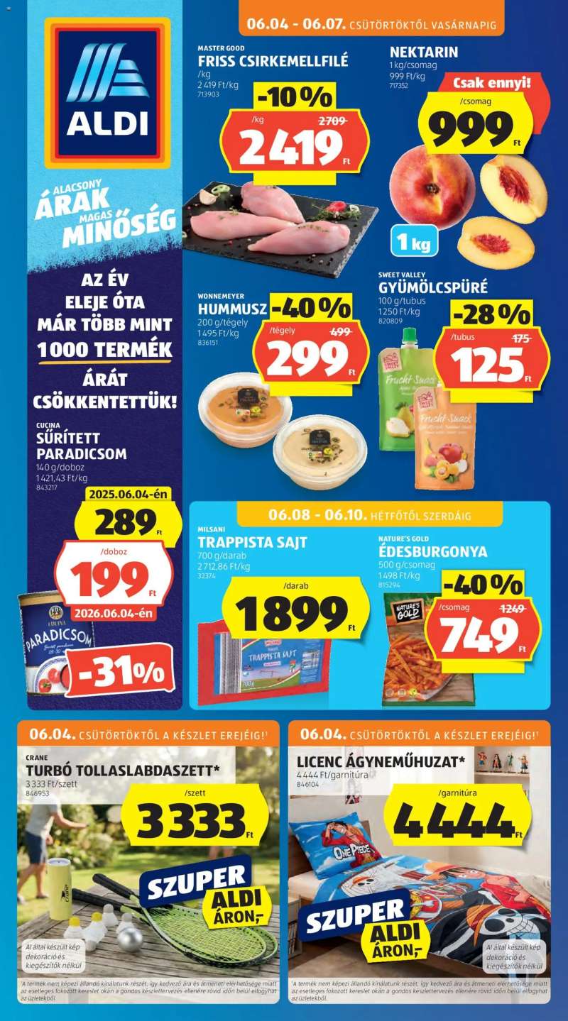Aldi Aldi akciós újság 1 oldal