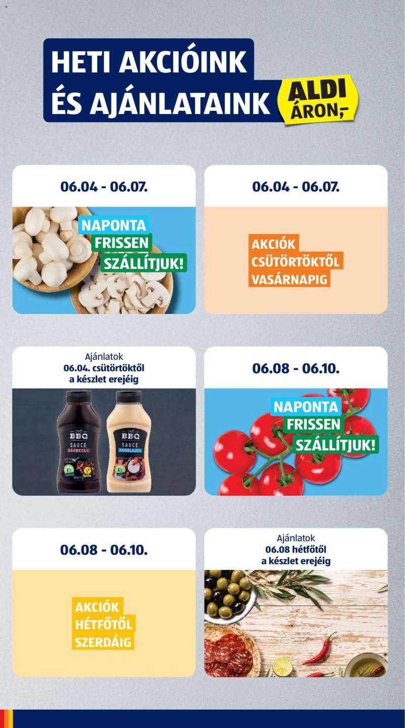Aldi Aldi akciós újság 6 oldal