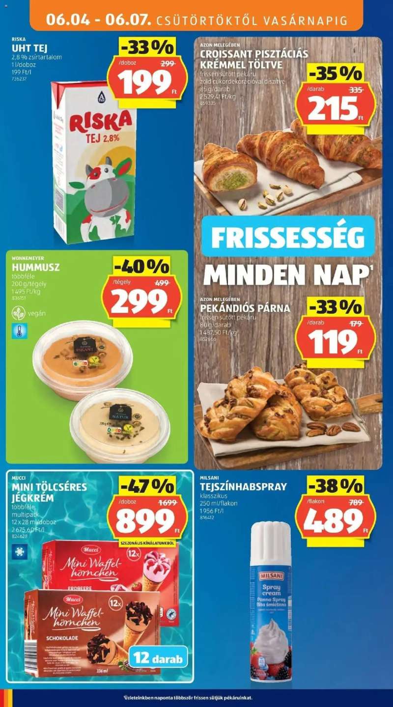 Aldi Aldi akciós újság Hatvan 12 oldal