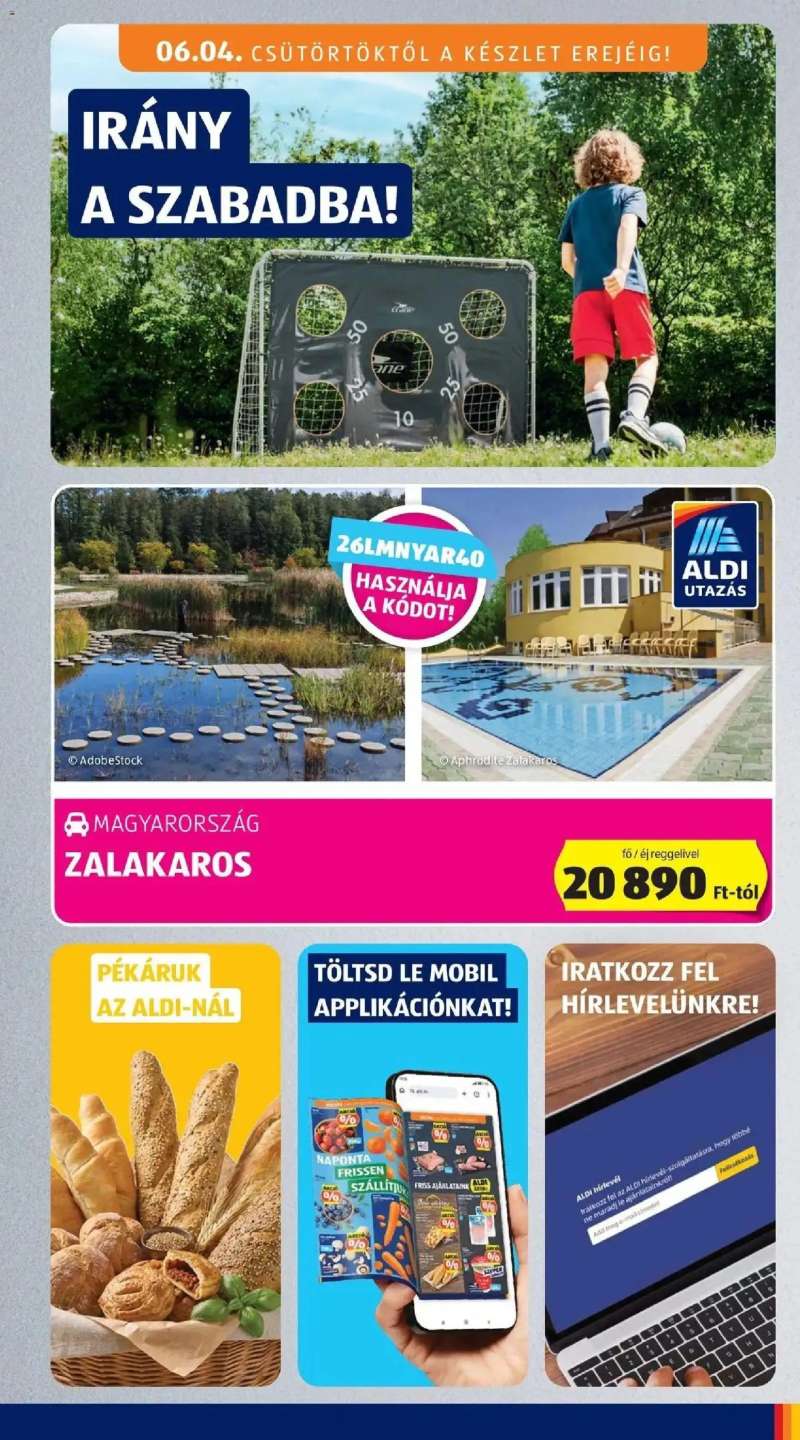 Aldi Aldi akciós újság Szántód 7 oldal