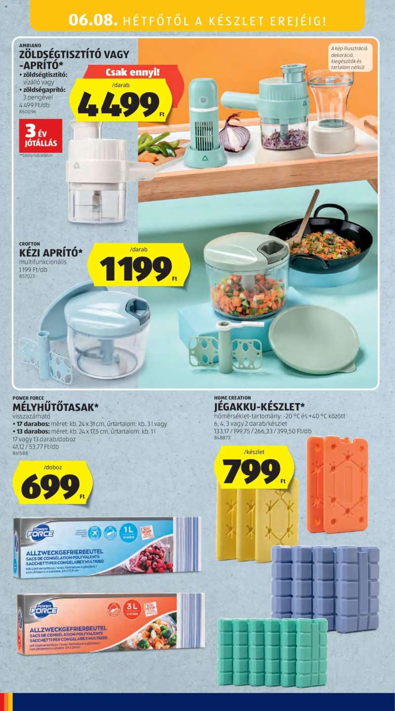 Aldi Aldi Középső sor termékei 16 oldal