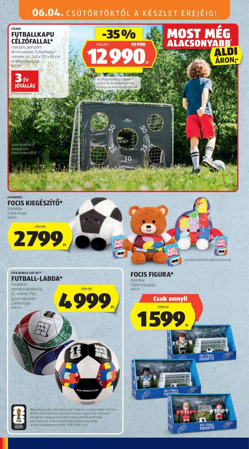 Aldi Aldi Középső sor termékei 2 oldal
