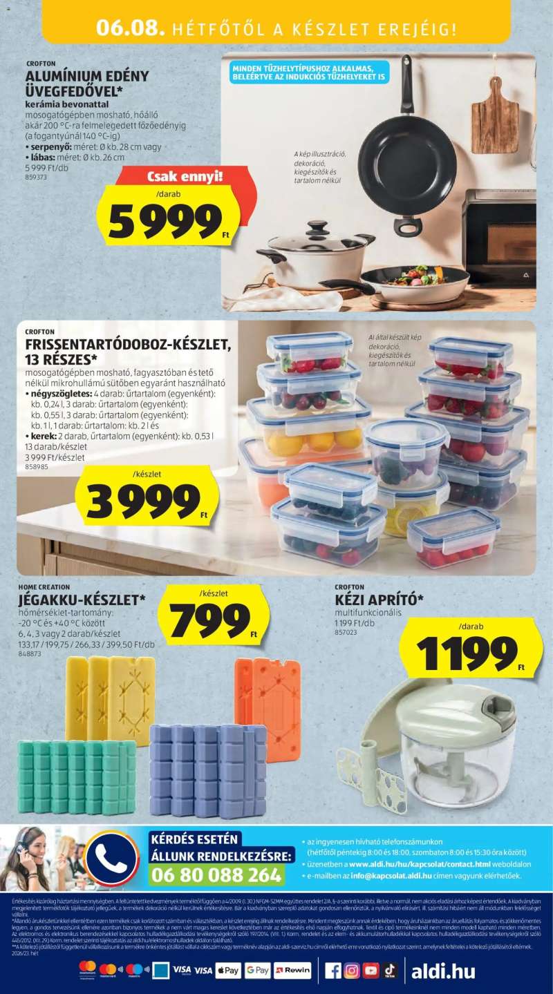 Aldi Aldi Középső sor termékei 24 oldal
