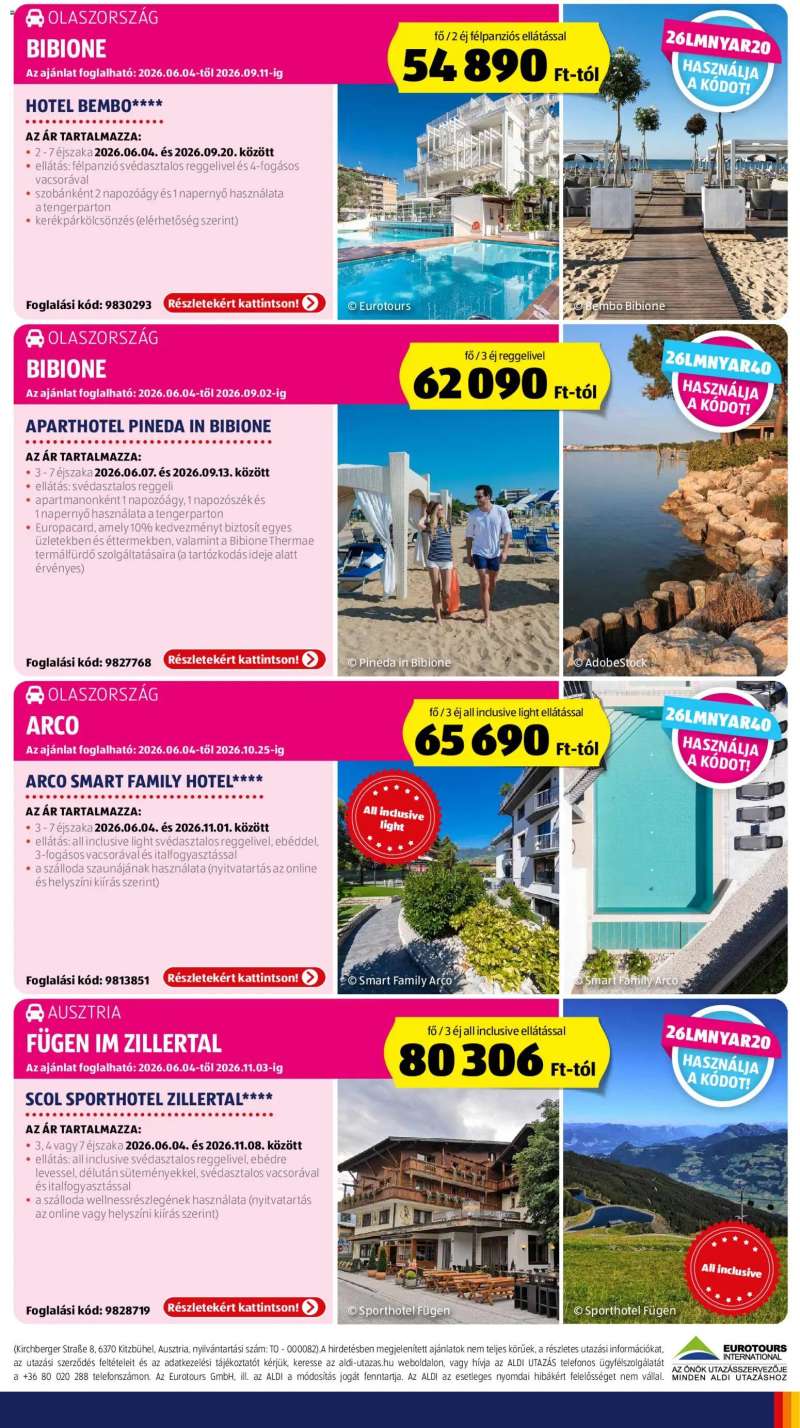 Aldi Aldi Utazás katalógus 5 oldal
