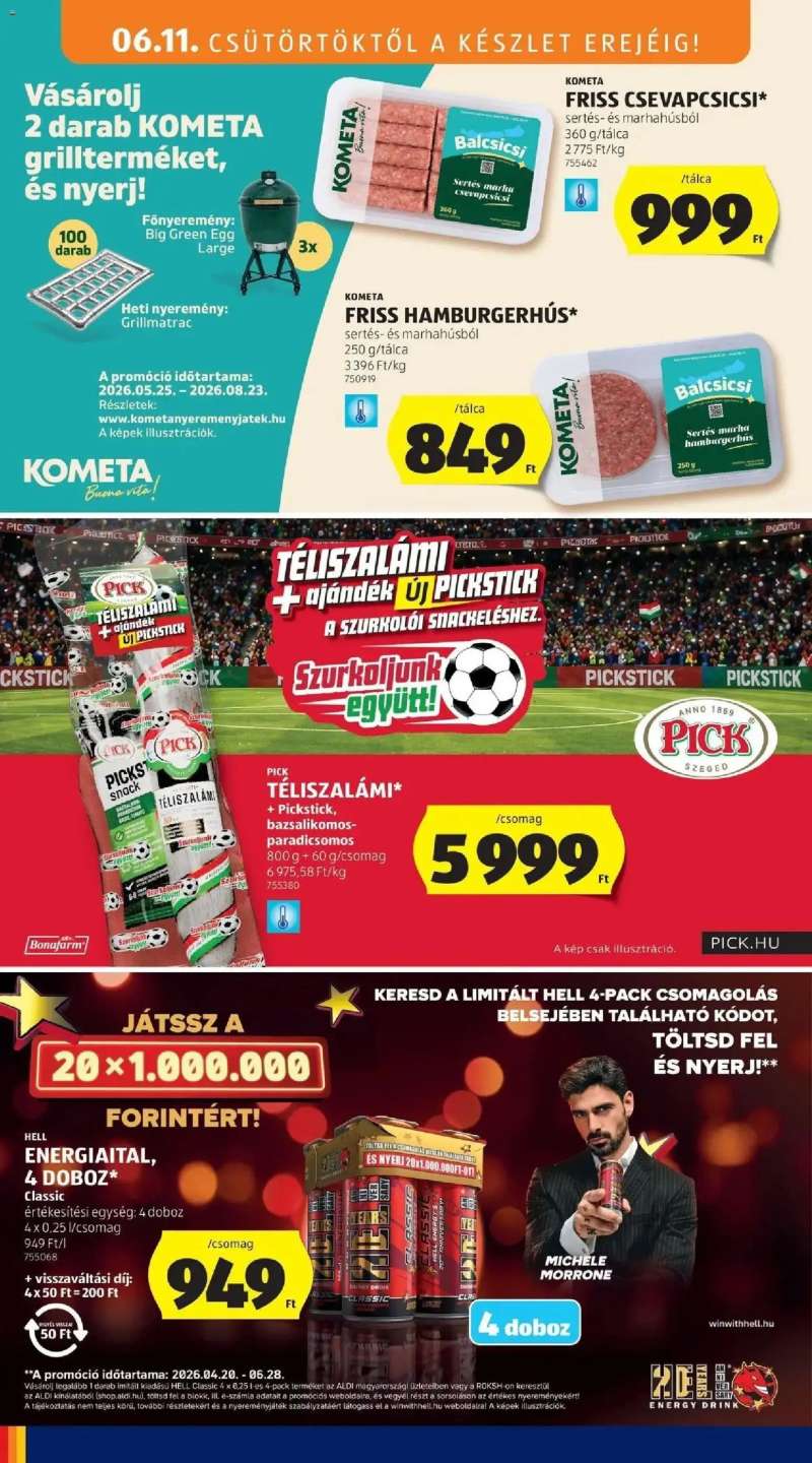 Aldi Aldi újság érvényessége 2026.06.17-ig 20 oldal