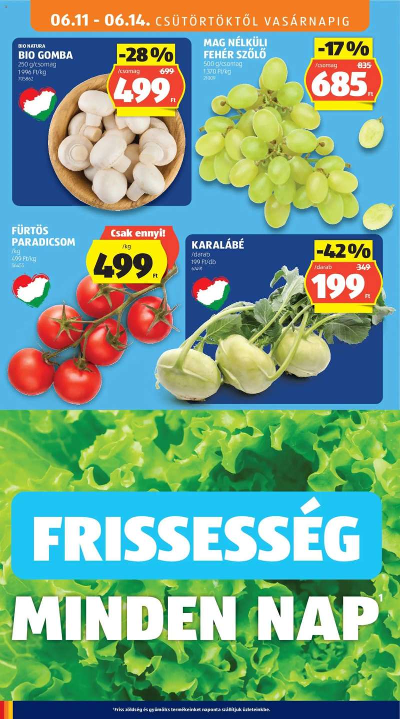 Aldi Aldi akciós újság 10 oldal
