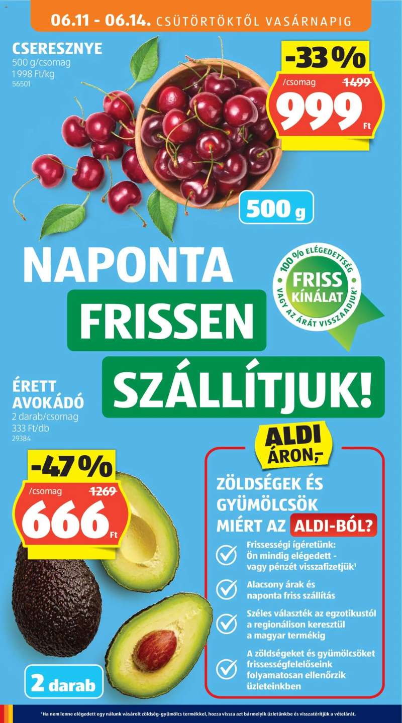 Aldi Aldi akciós újság 18 oldal
