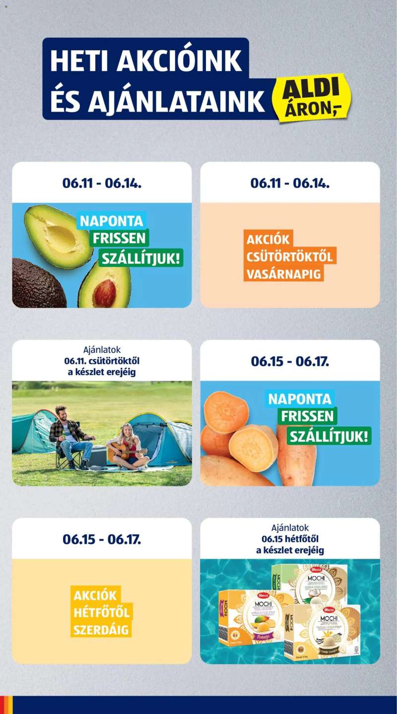 Aldi Aldi akciós újság 6 oldal