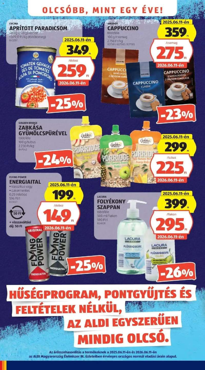Aldi Aldi aktuális akciós újság 4 oldal