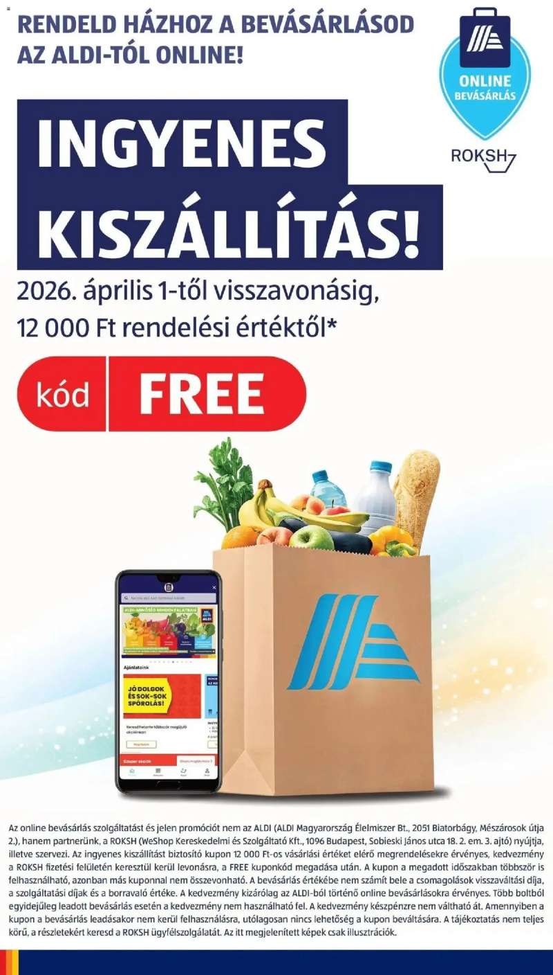 Aldi Aldi aktuális akciós újság 8 oldal