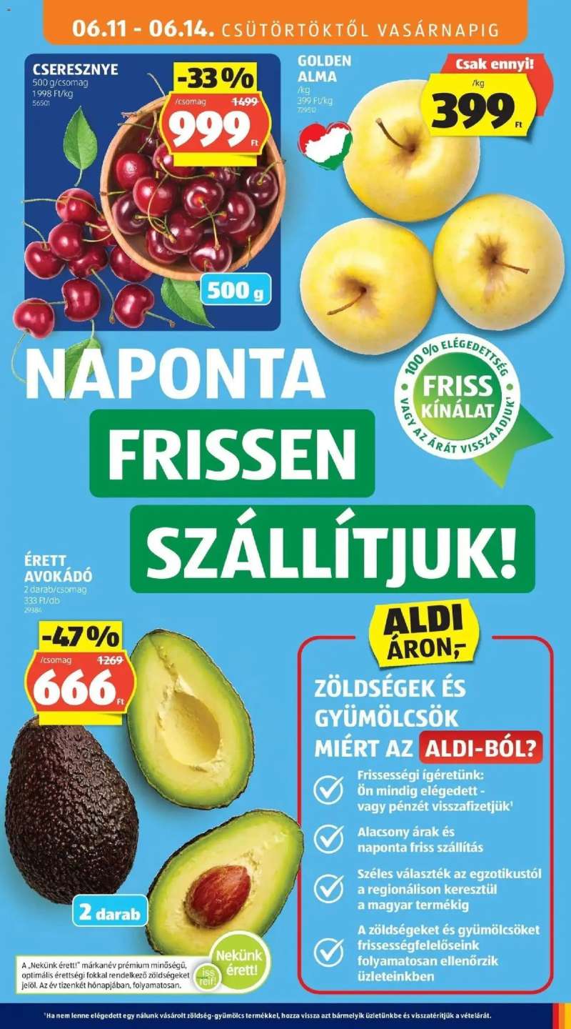 Aldi Aldi aktuális akciós újság 9 oldal