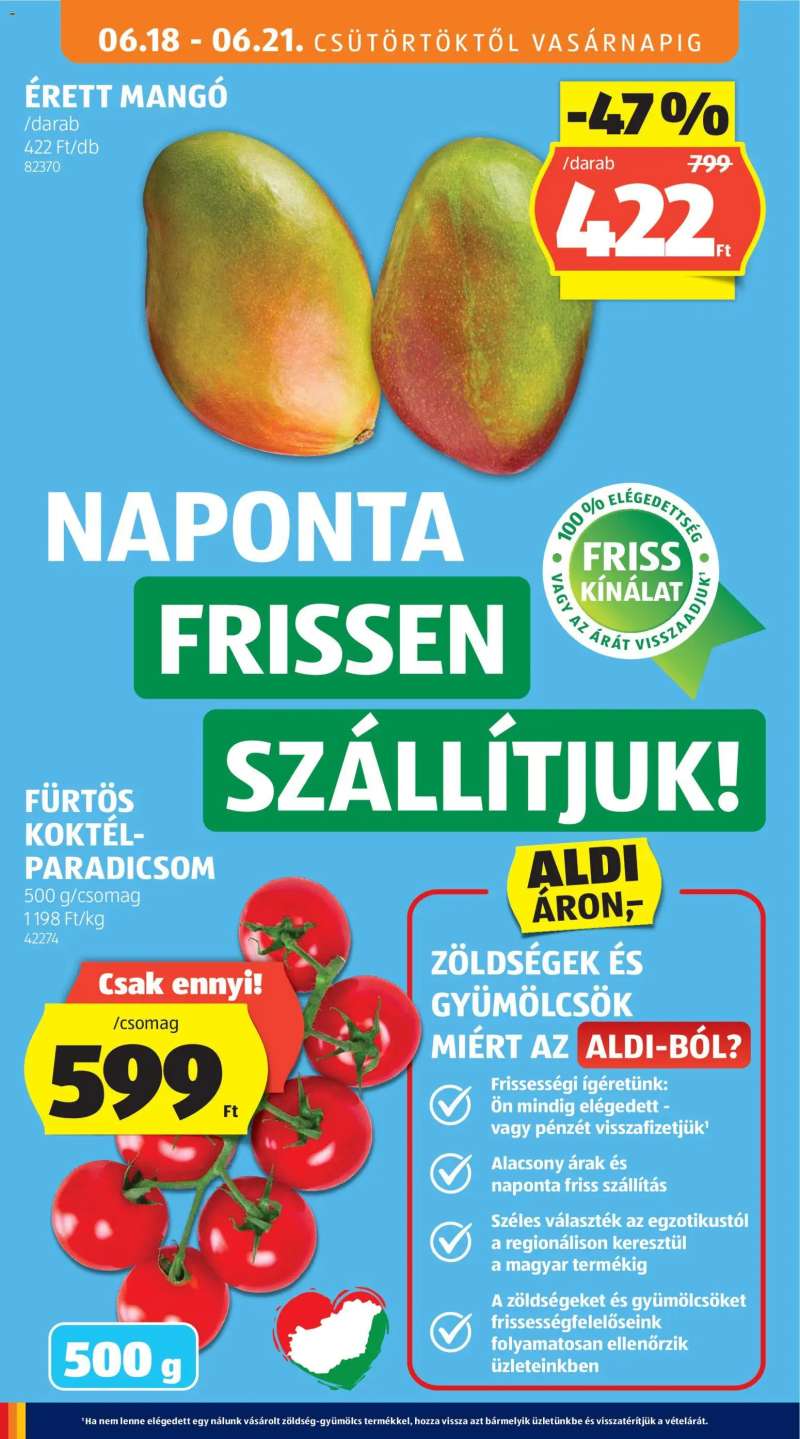 Aldi Aldi akciós újság 14 oldal