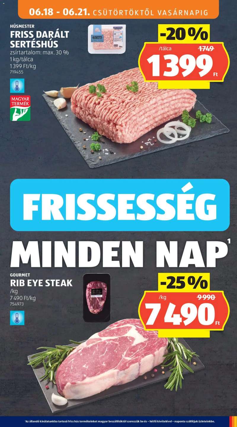 Aldi Aldi akciós újság 15 oldal