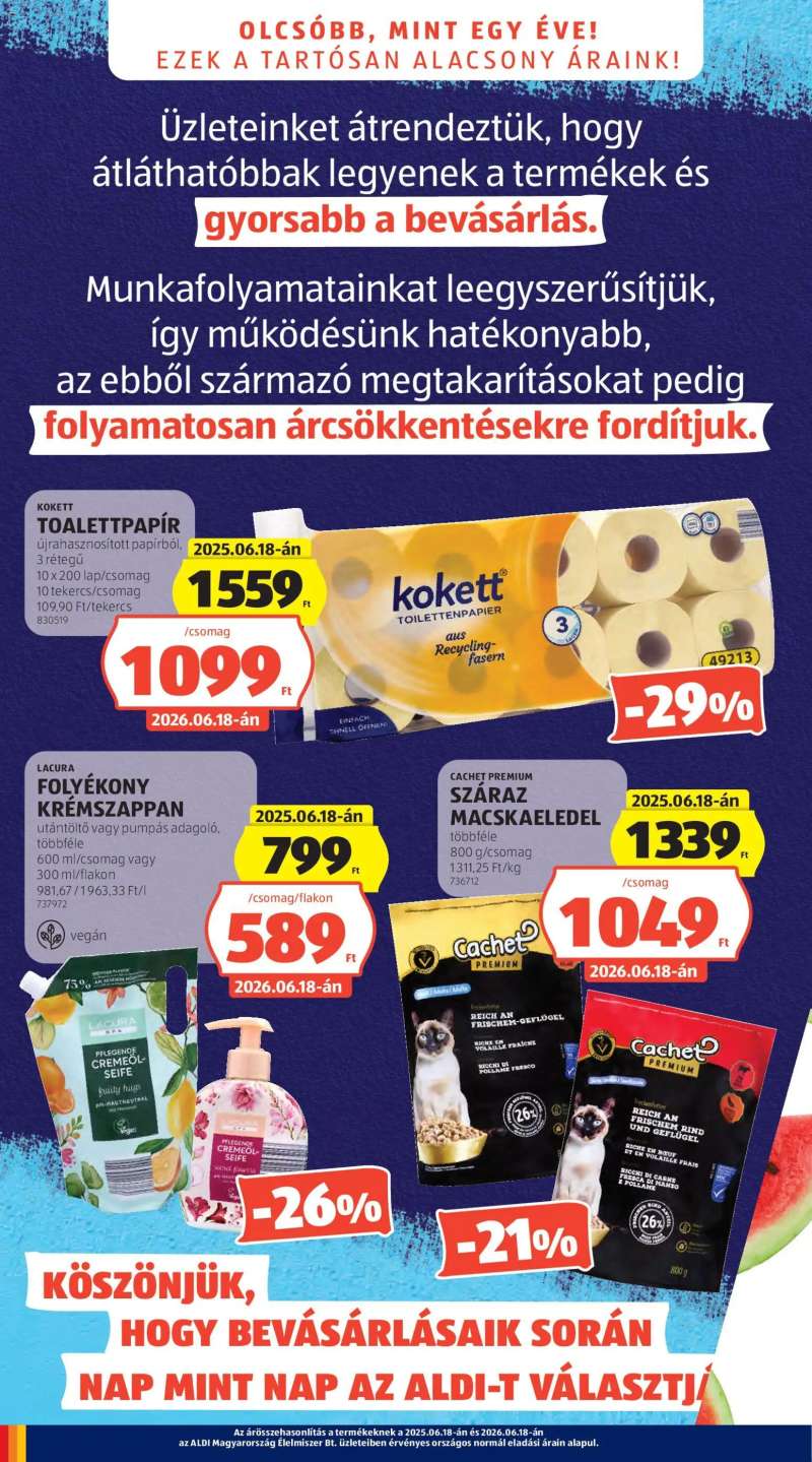 Aldi Aldi akciós újság 4 oldal
