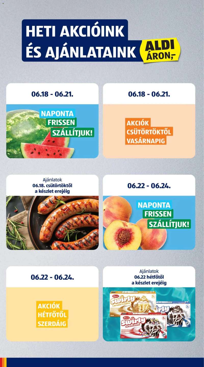 Aldi Aldi akciós újság 6 oldal