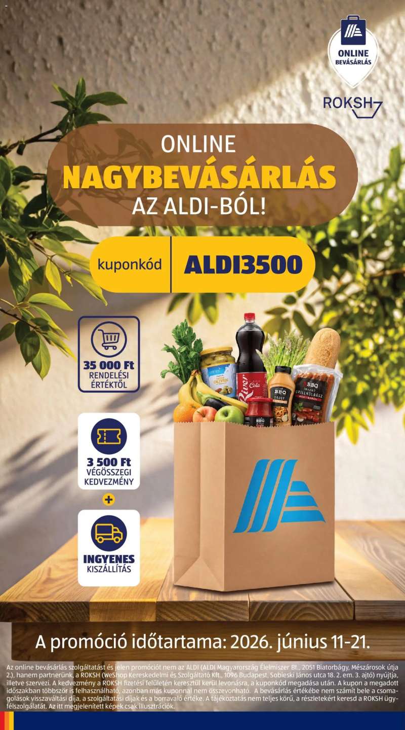 Aldi Aldi akciós újság 8 oldal