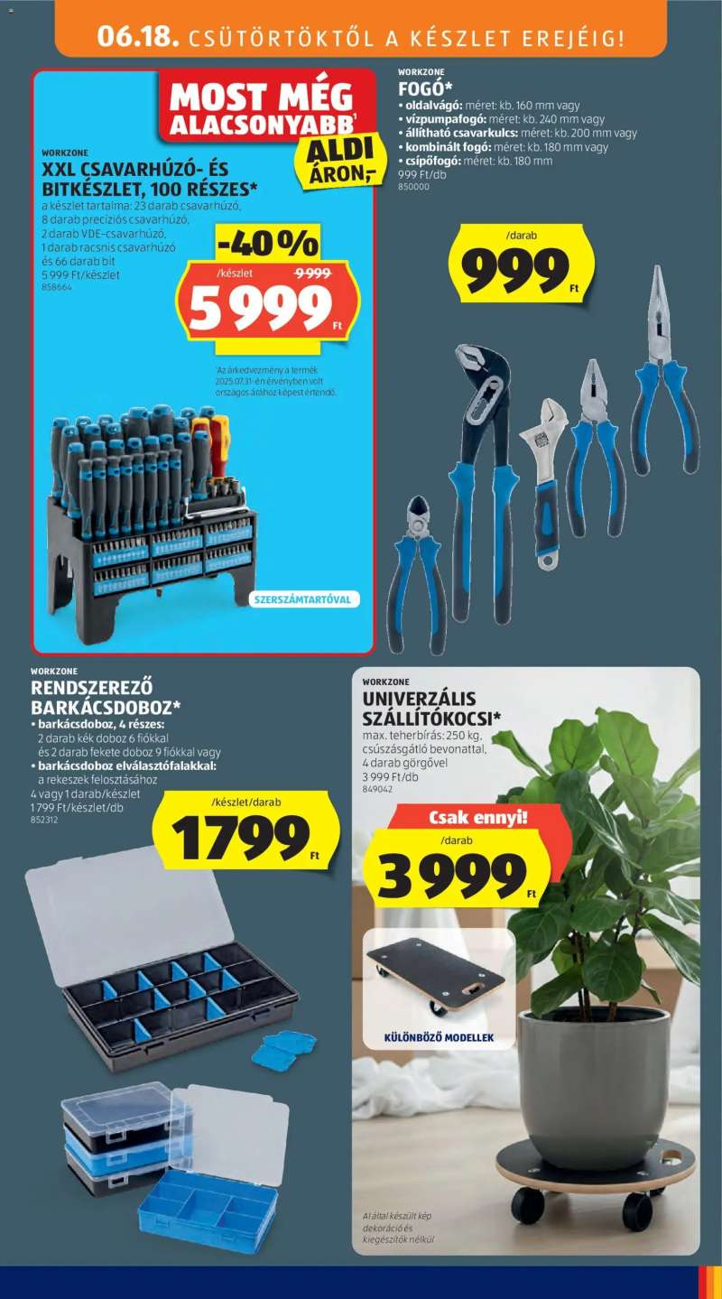 Aldi Aldi Középső sor termékei 11 oldal