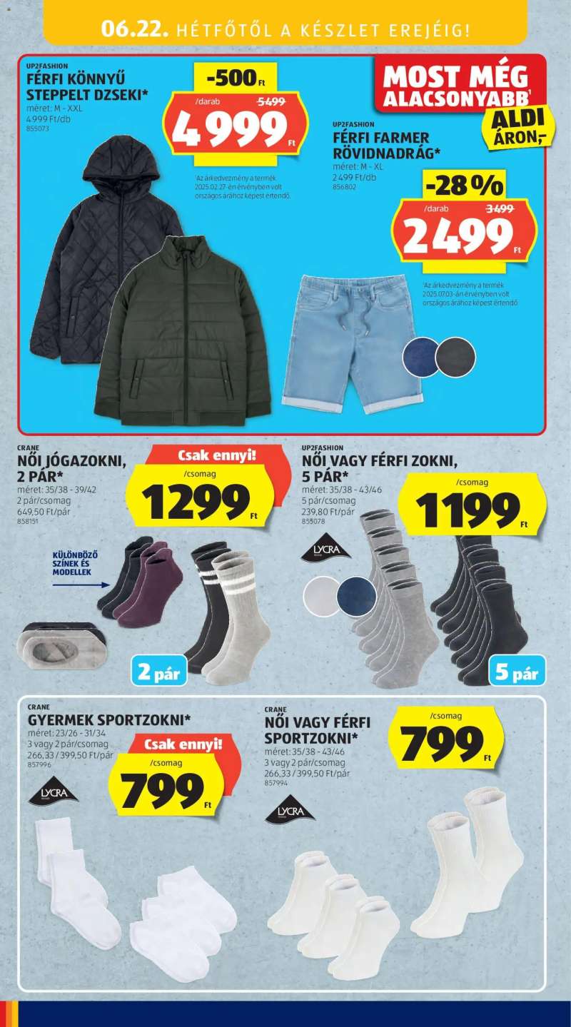 Aldi Aldi Középső sor termékei 16 oldal