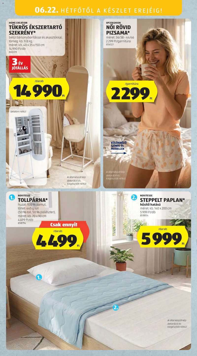 Aldi Aldi Középső sor termékei 22 oldal