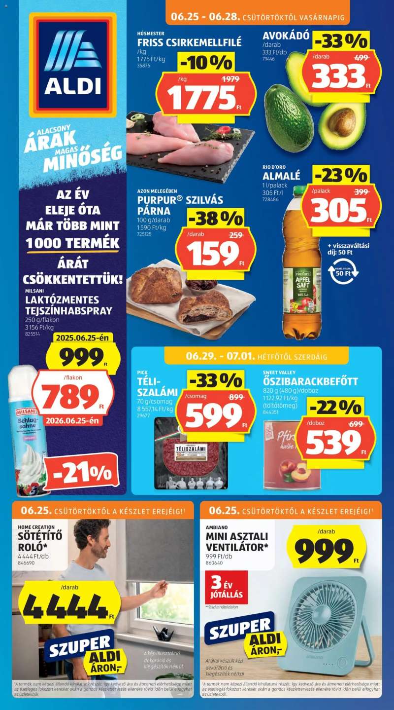 Aldi Aldi akciós újság 1 oldal
