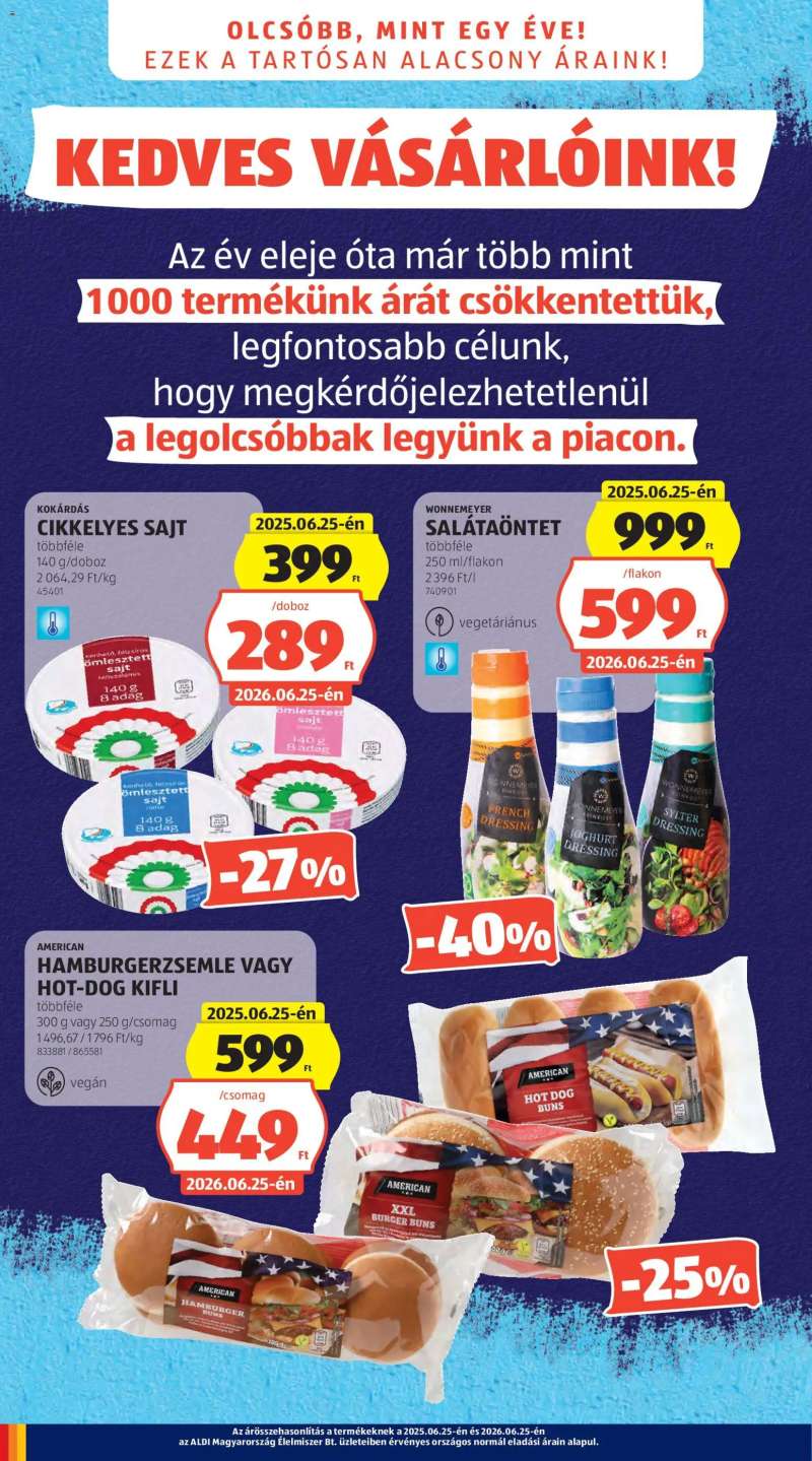 Aldi Aldi akciós újság 2 oldal