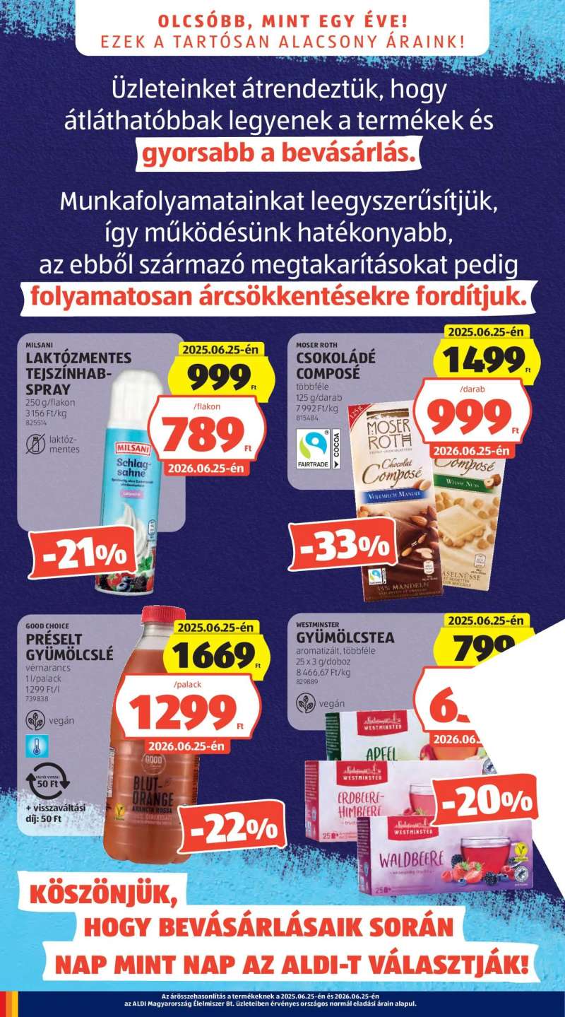 Aldi Aldi akciós újság 4 oldal