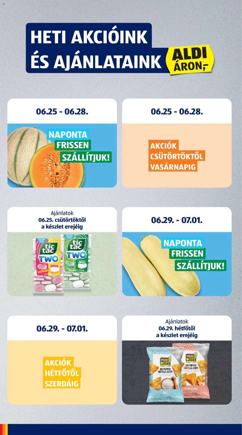Aldi Aldi akciós újság 6 oldal