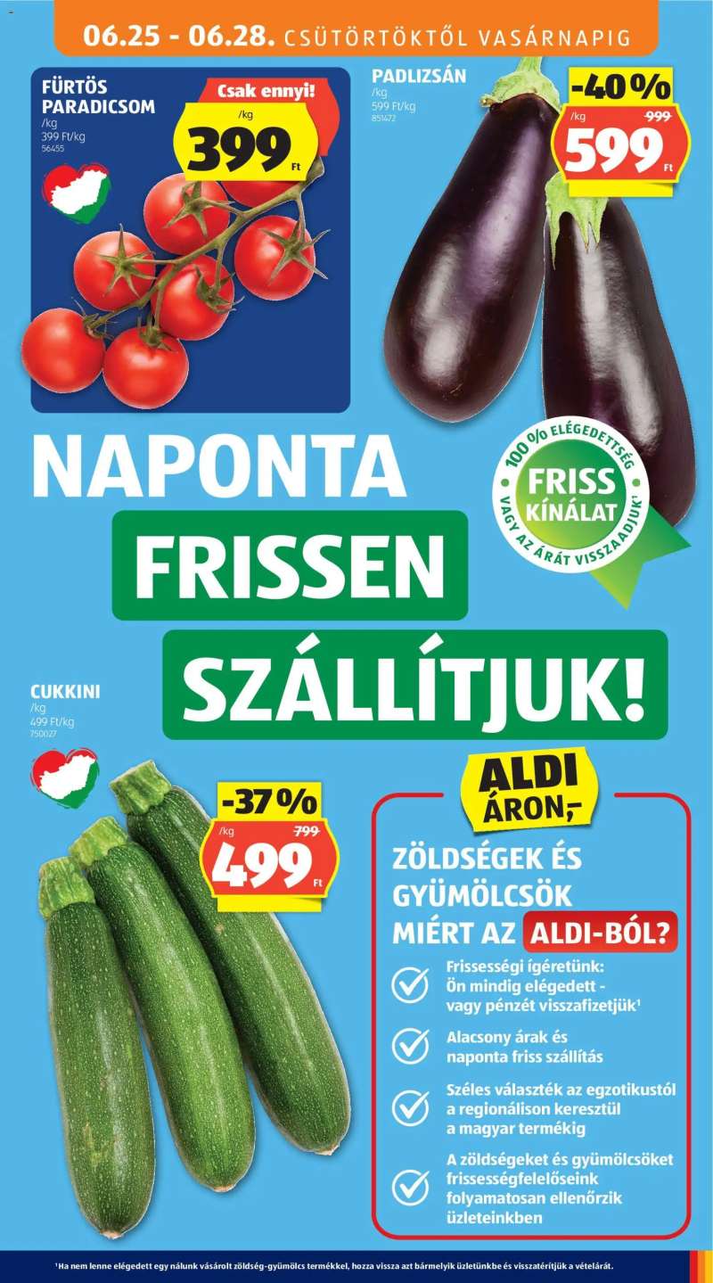 Aldi Aldi akciós újság 9 oldal