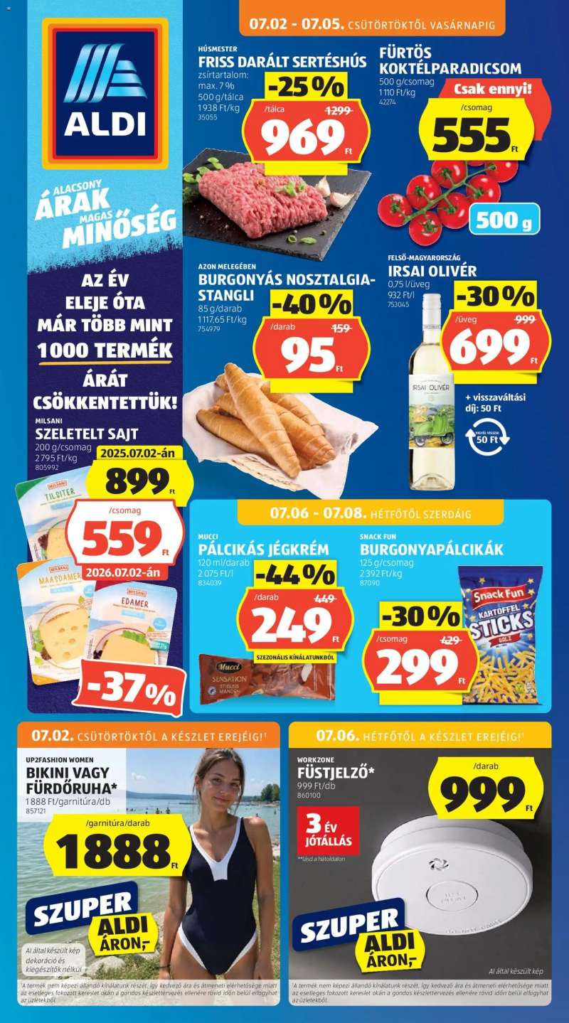 Aldi Aldi akciós újság 1 oldal
