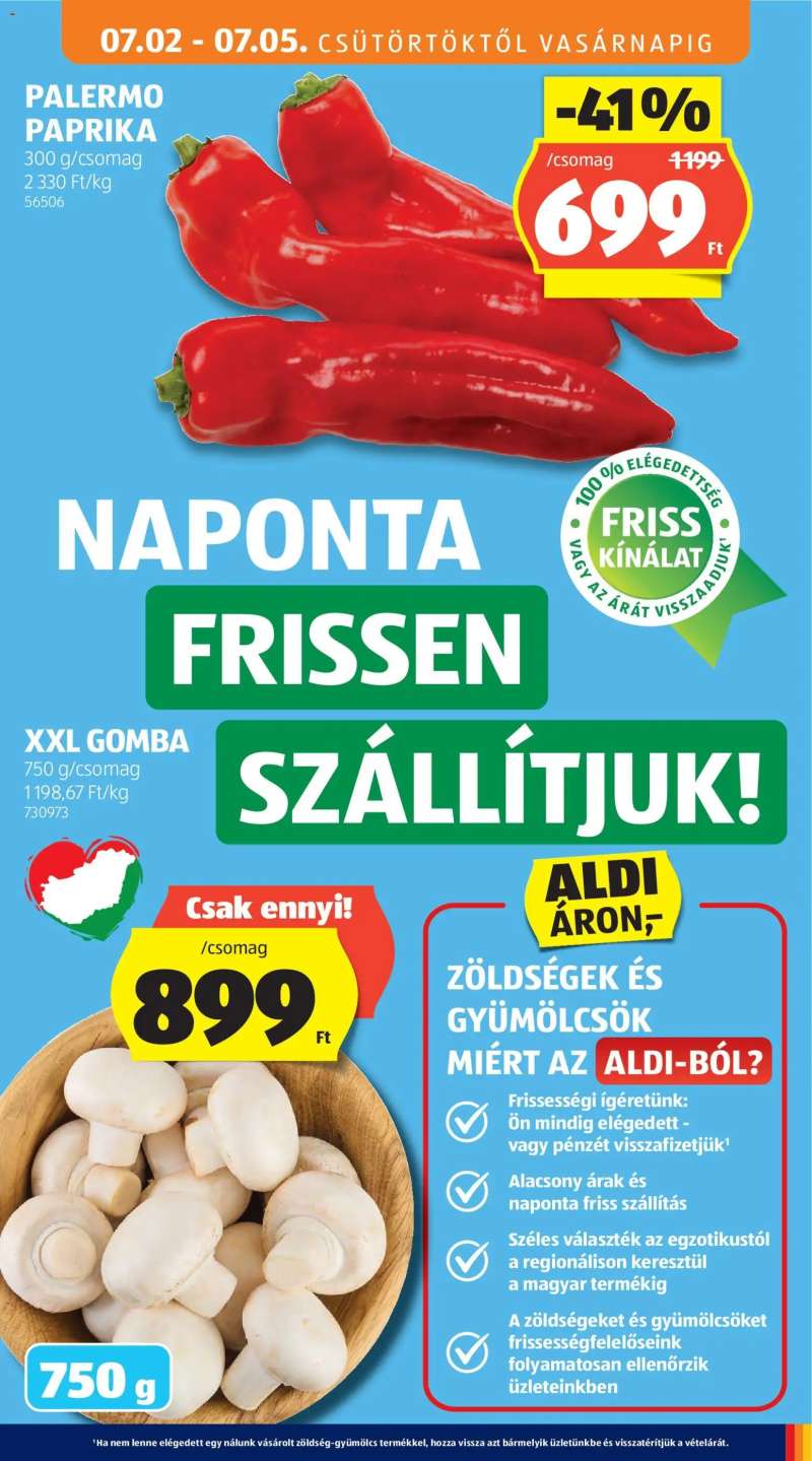 Aldi Aldi akciós újság 15 oldal