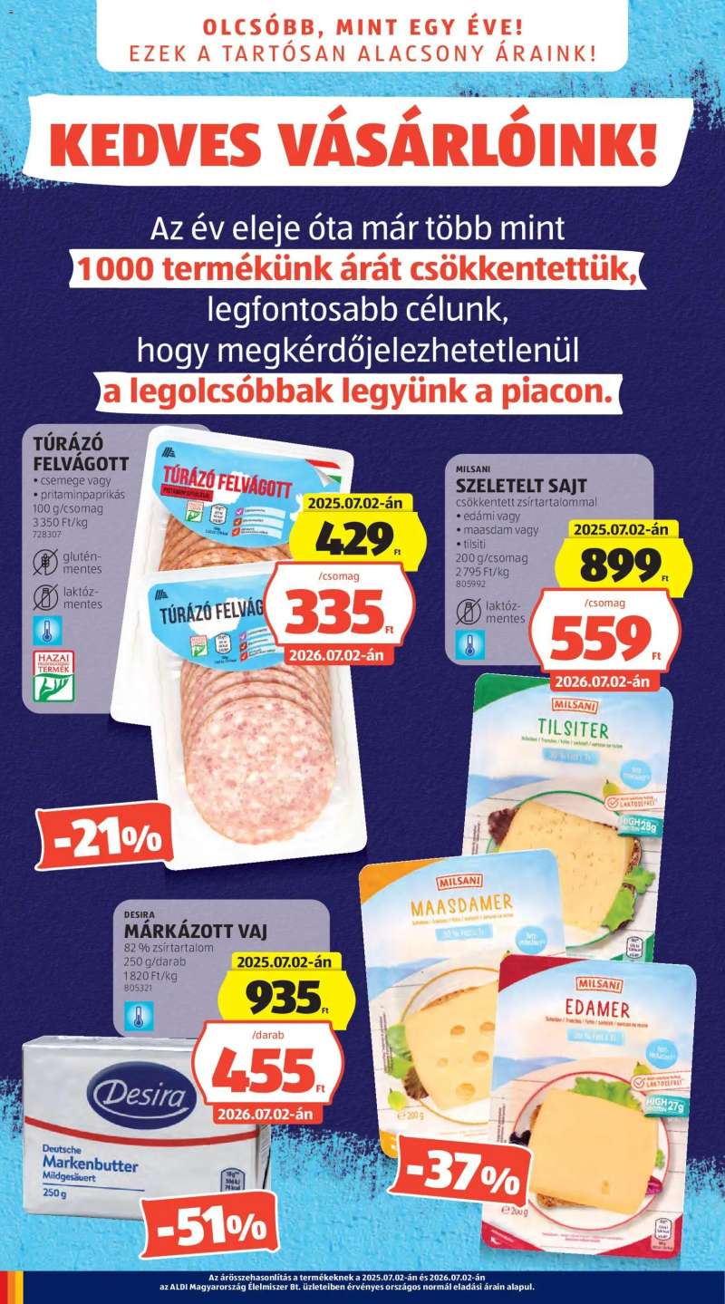 Aldi Aldi akciós újság 2 oldal