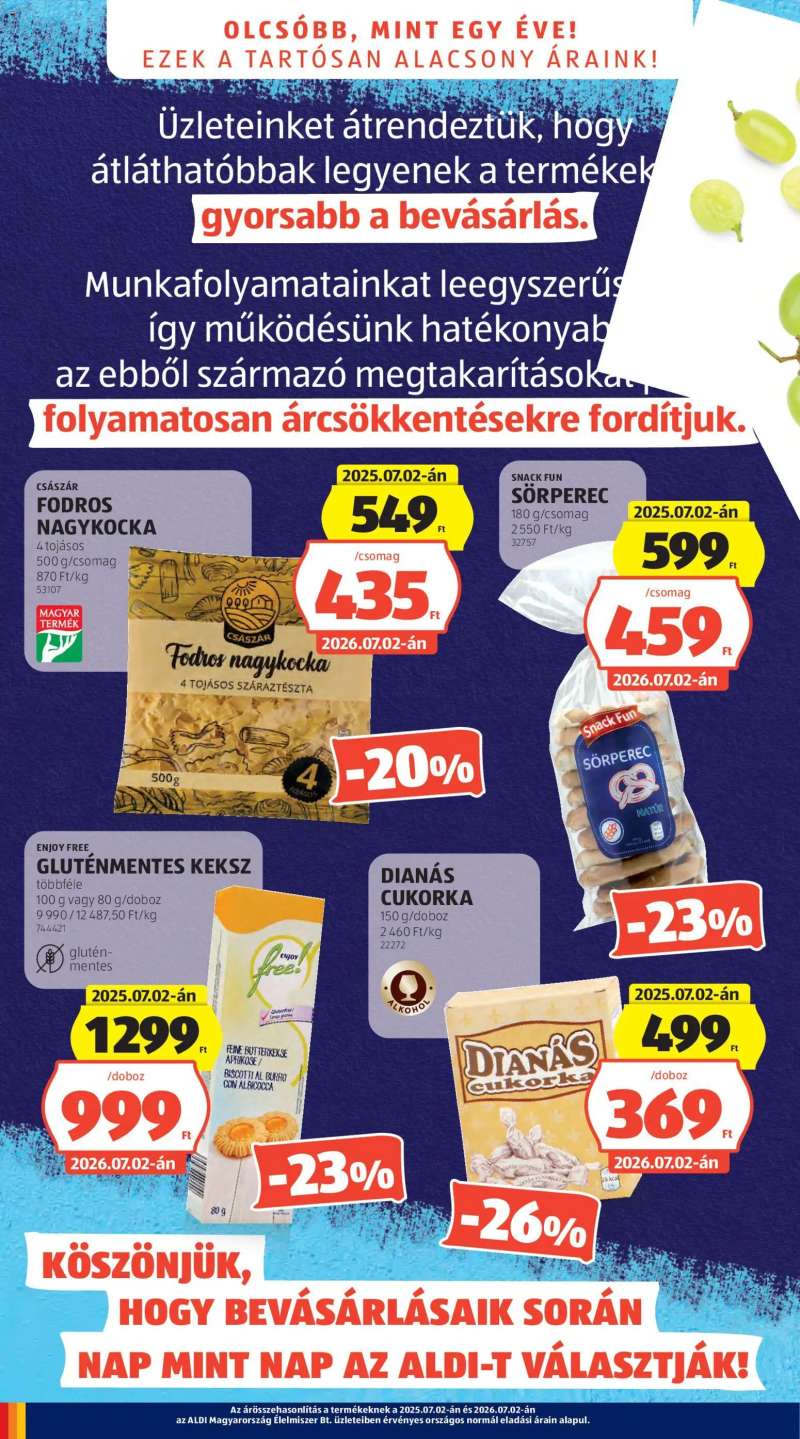 Aldi Aldi akciós újság 4 oldal