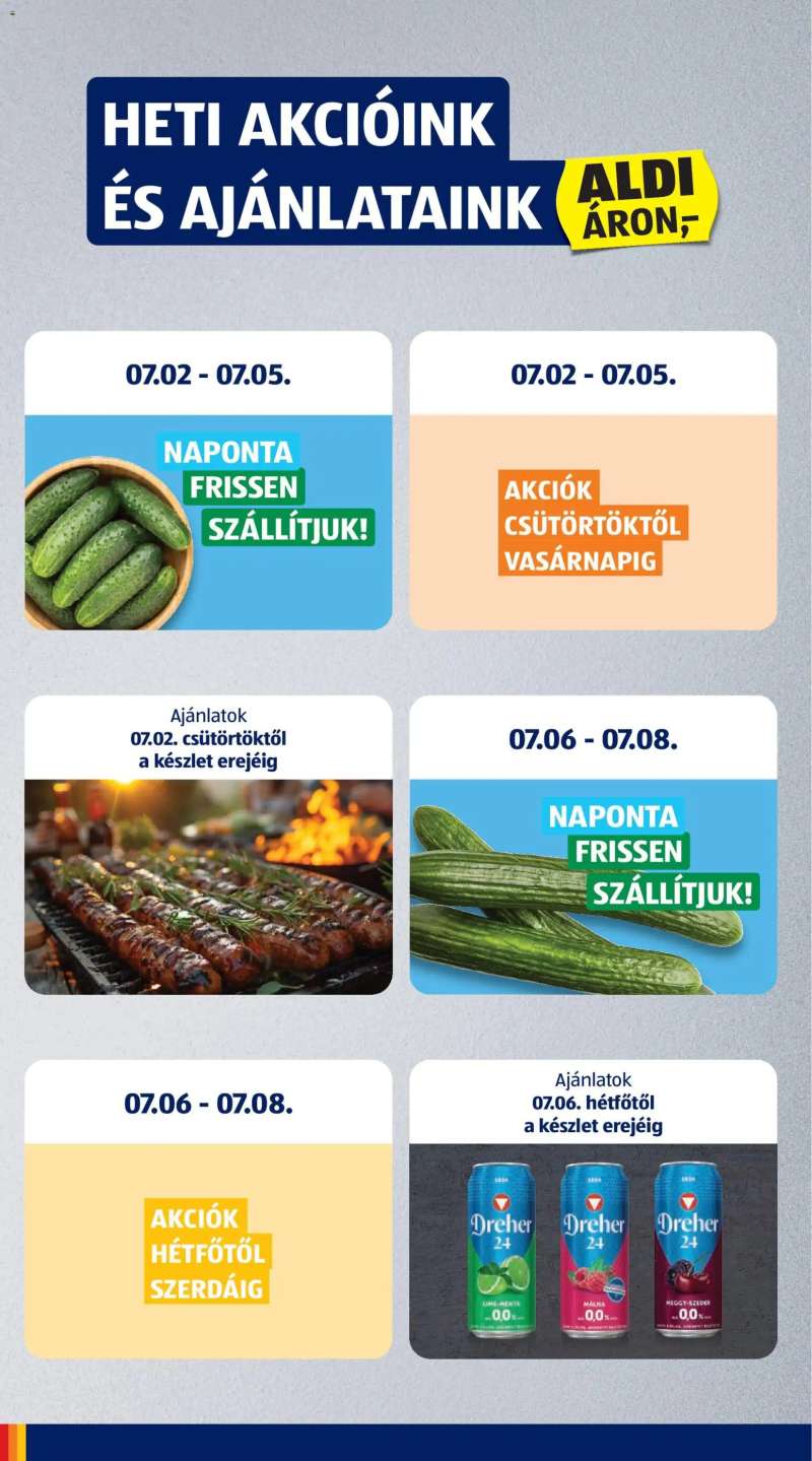Aldi Aldi akciós újság 6 oldal