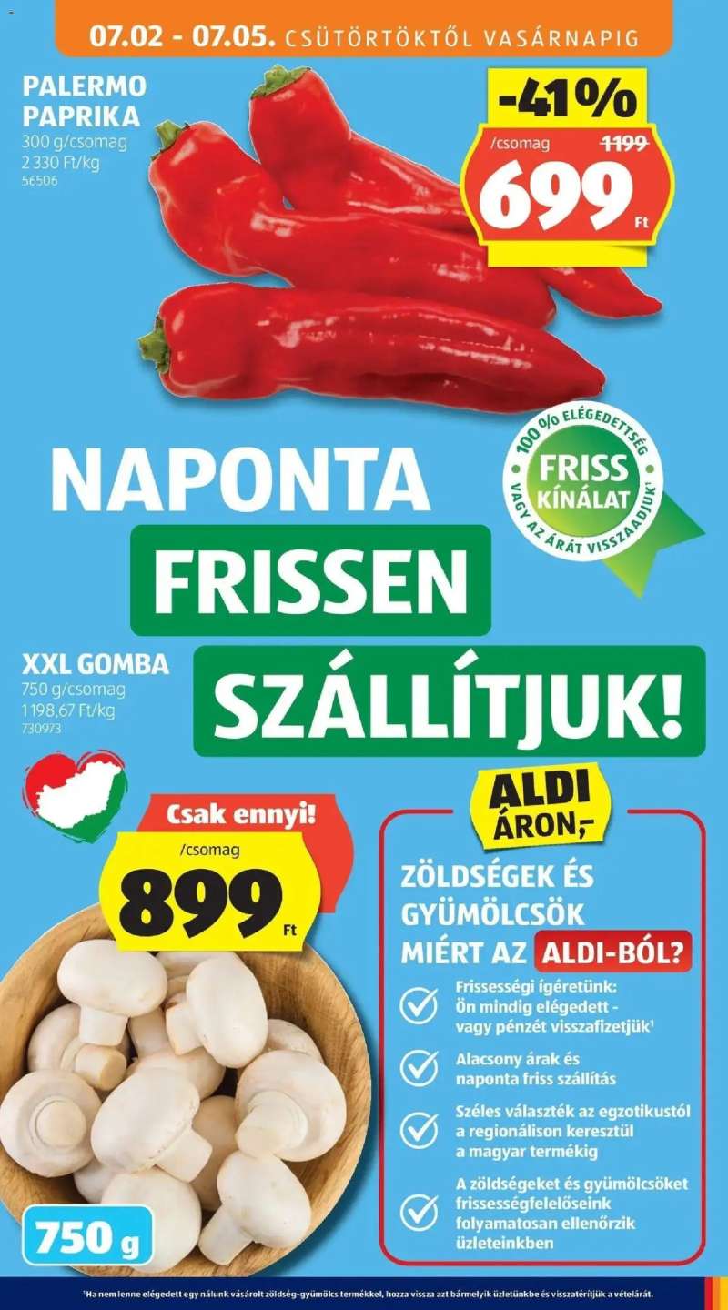 Aldi Aldi aktuális akciós újság 15 oldal