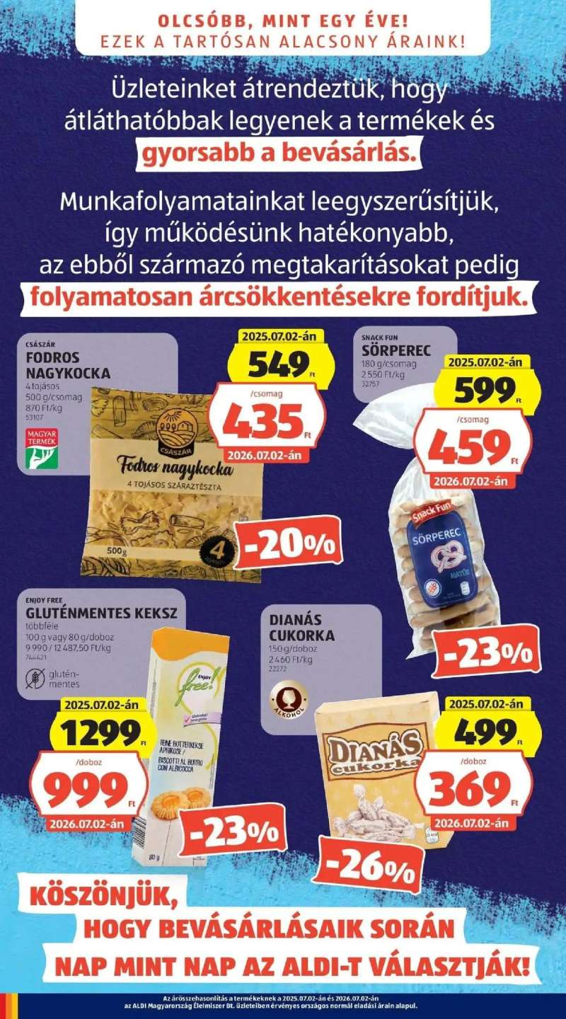Aldi Aldi aktuális akciós újság 4 oldal